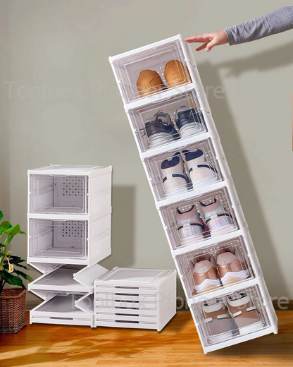 Zapatera Plegable De 6 Niveles Organizador De Almacenamiento