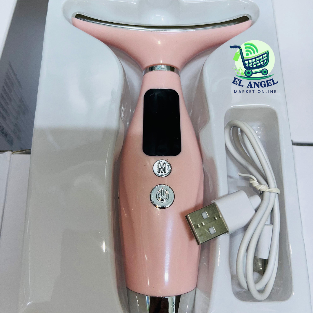Masajeador facial y de cuello con 3 modos de masaje