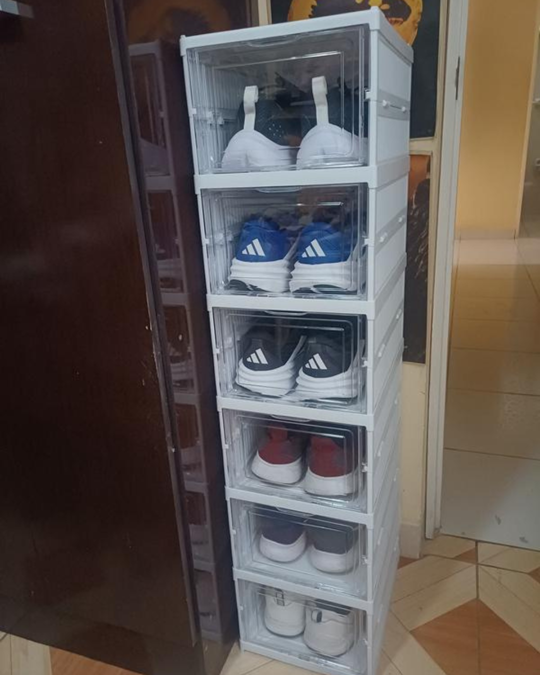 Zapatera Plegable De 6 Niveles Organizador De Almacenamiento