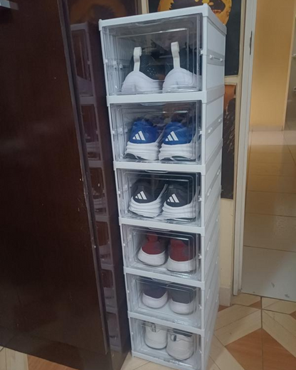 Zapatera Plegable De 6 Niveles Organizador De Almacenamiento